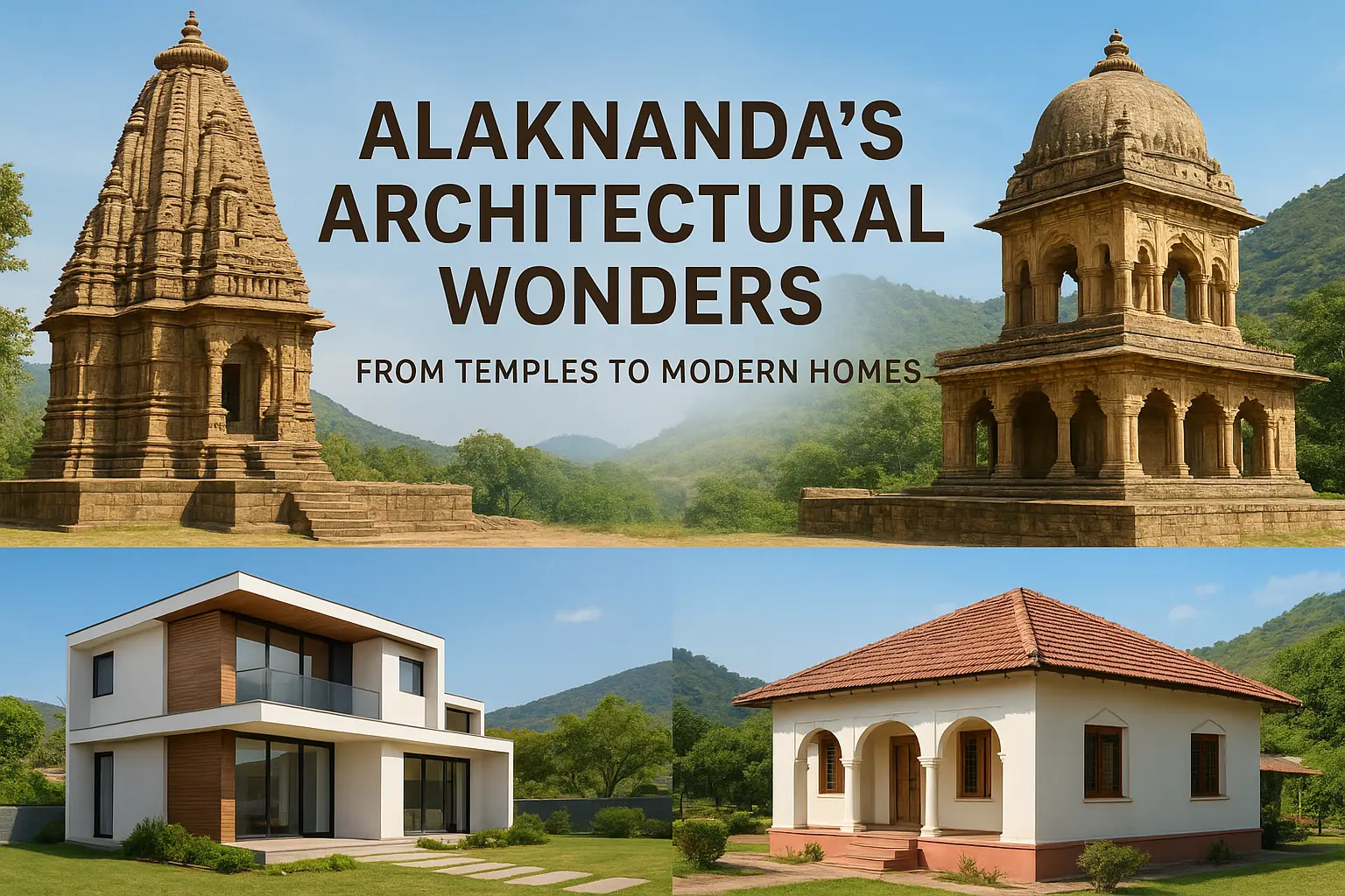 Alaknanda’s Architectural Wonders: From Temples to Modern Homes