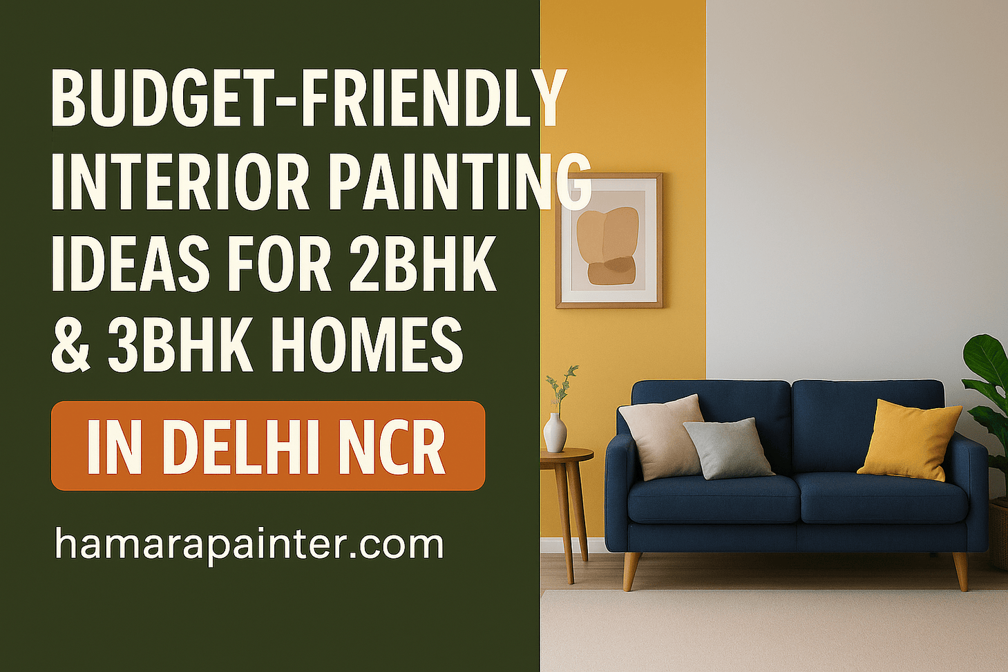Budget-Friendly Interior Painting Ideas for 2BHK & 3BHK Homes in Delhi NCR