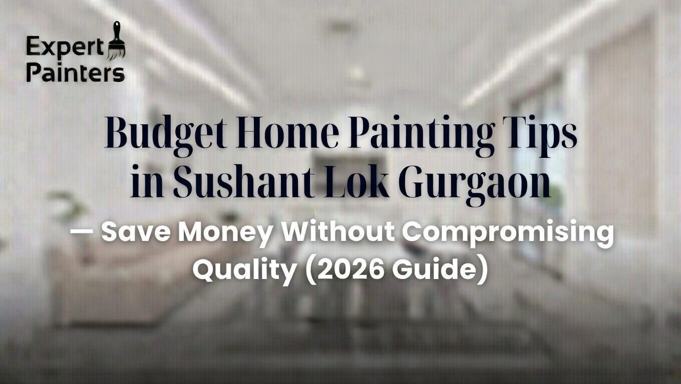 Budget Home Painting Tips in Sushant Lok Gurgaon – Save Money Without Compromising Quality (2026 Guide)