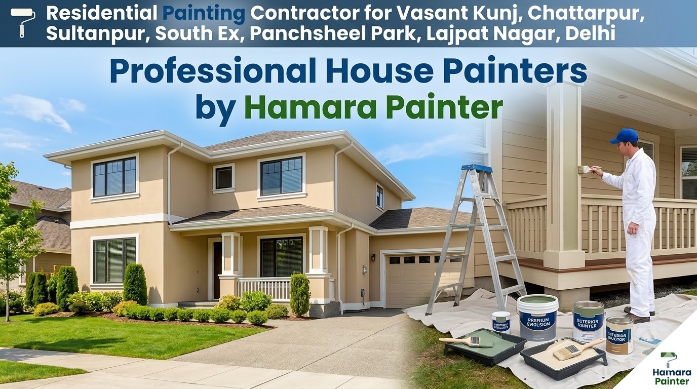 Residential Painting Contractor in Vasant kunj Delhi | Professional House Painters by Hamara Painter