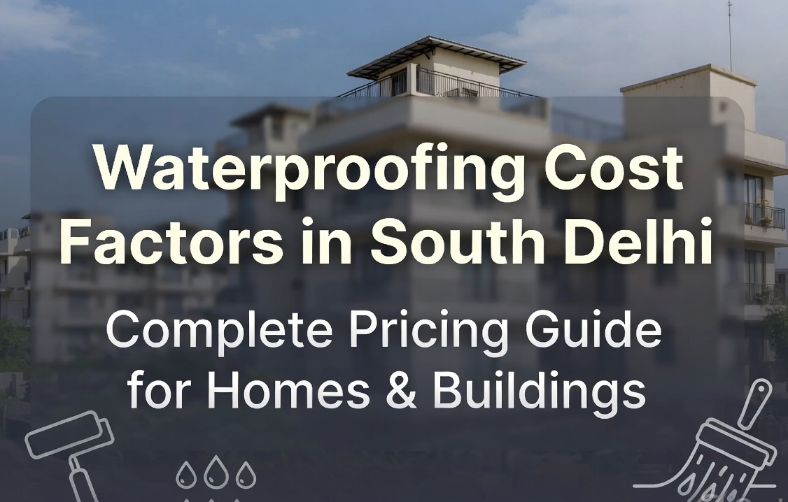 Waterproofing Cost Factors in South Delhi – Complete Pricing Guide for Homes & Buildings
